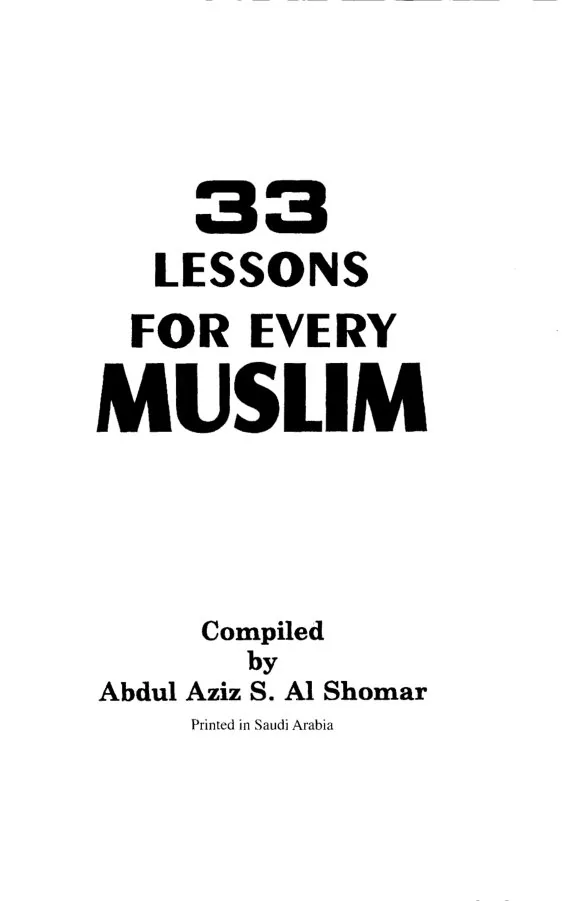 33 Lessons For Every Muslim, A practical guide for Islamic teachings preview 4