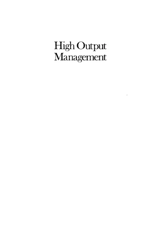 High Output Management by Andrew S. Grove preview 5