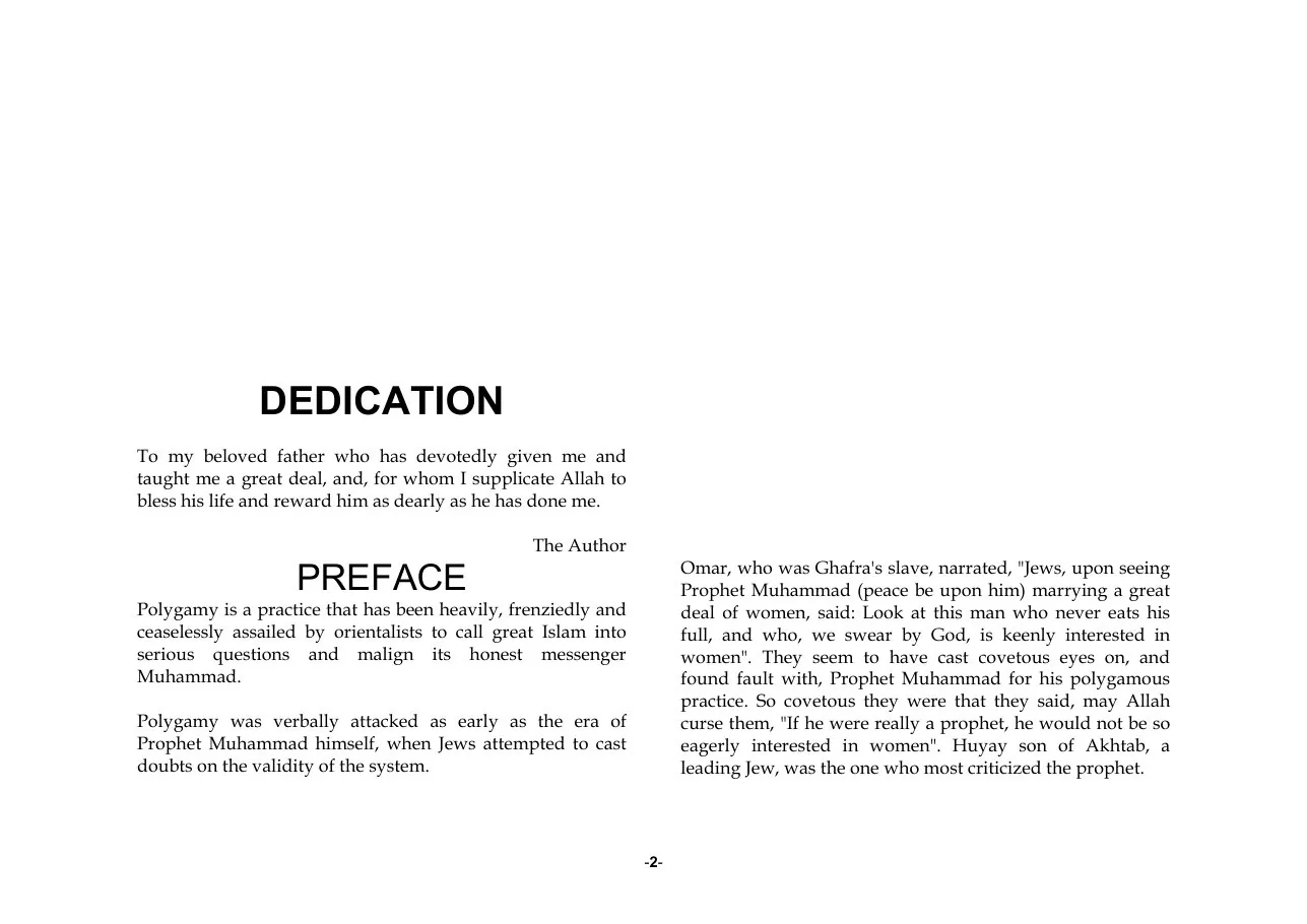 Polygamy in Islaam, Written by Abu Ameenah Bilal Philips and Jameelah Jones preview 2