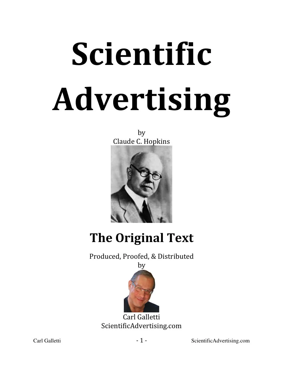 Scientific Advertising by Claude Hopkins preview 5