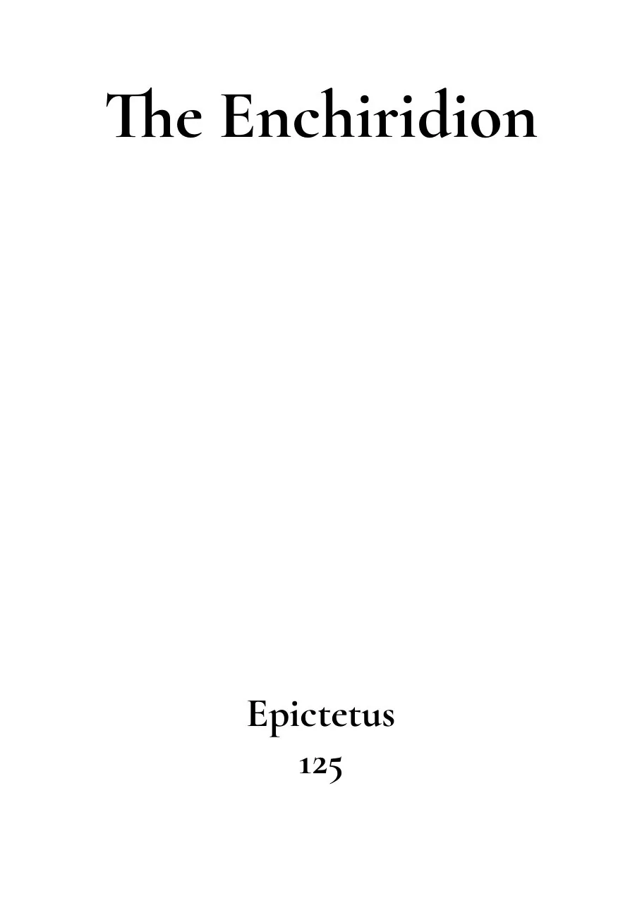 The Enchiridion/ Manual of Epictetus preview 3