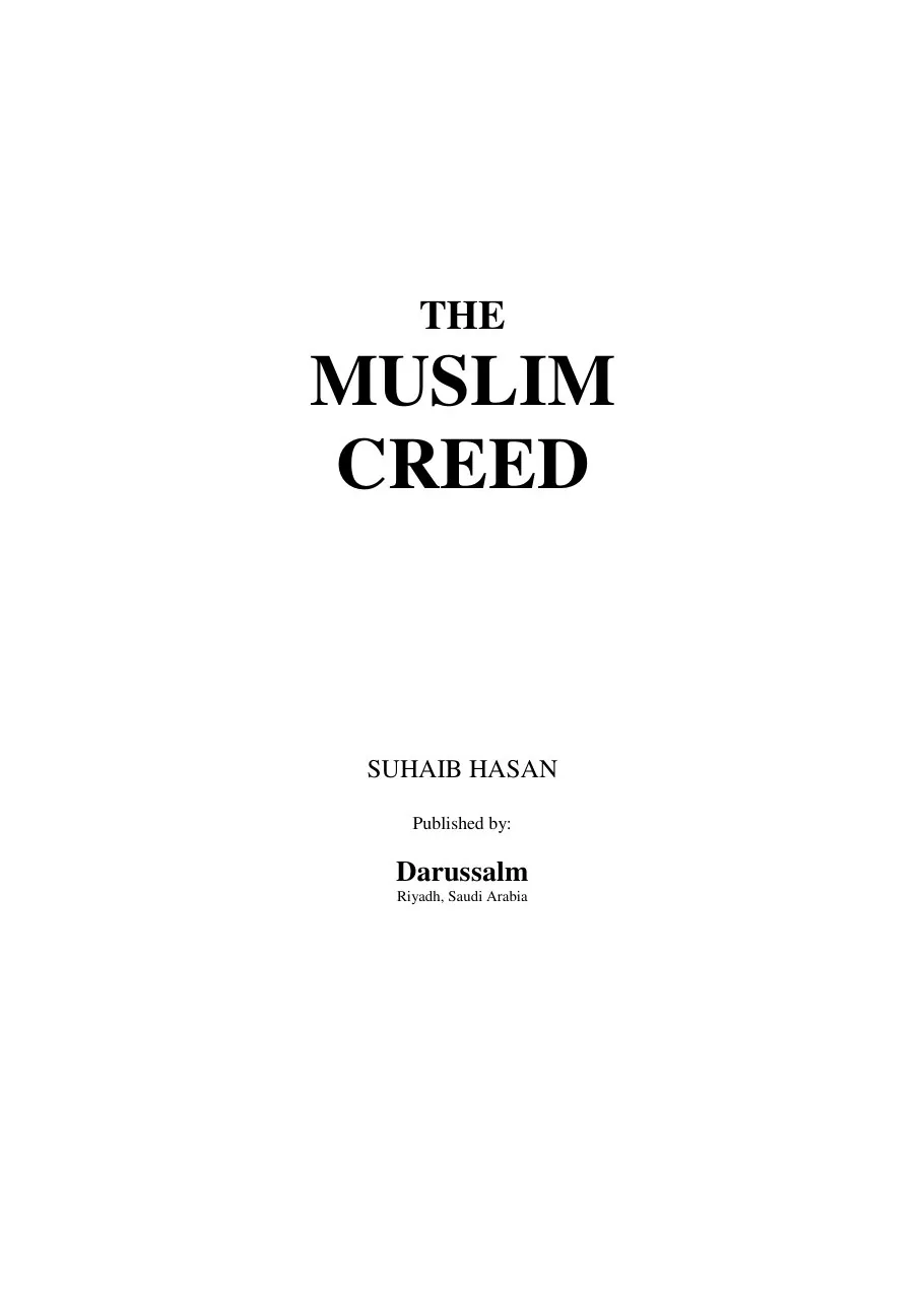 The Fundamentals of Tawheed: The Oneness of Allah preview 4