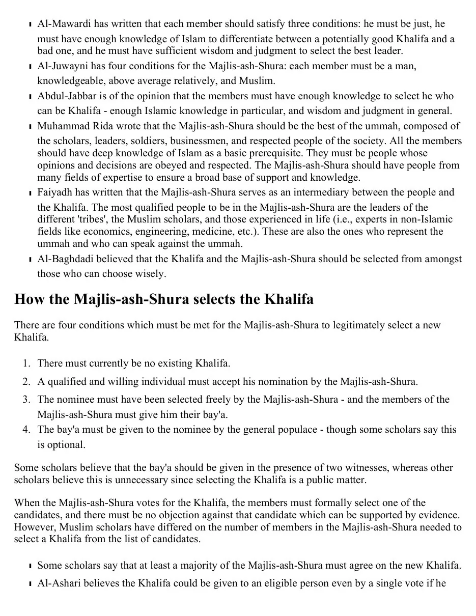 The Muslim Khilafa Booklet, A comprehensive guide and analysis of the Khilafa in Islam preview 4